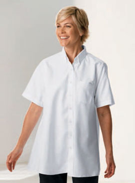 WearGuard® Maternity Short-Sleeve Ultimate Oxford Work Shirt