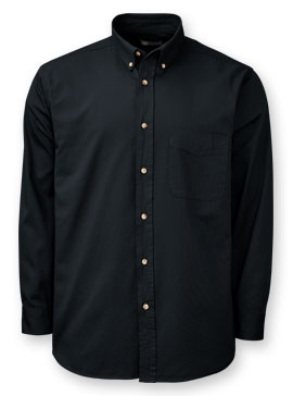 Men's Long-Sleeve Cotton Twill Shirt