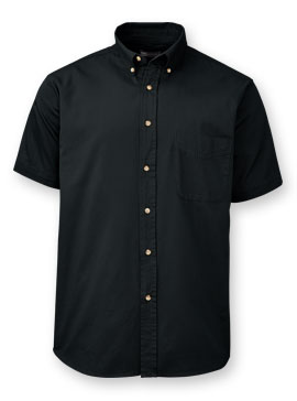 Men's Short-Sleeve Cotton Twill Shirt