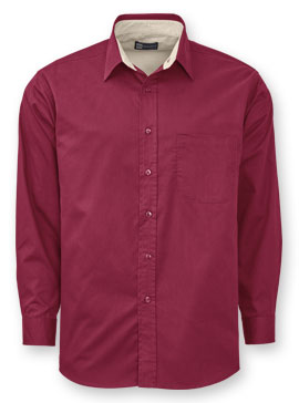 Men's Long-Sleeve Twill Shirt