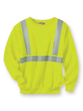 WearGuard® Class 2 high-Visibility Crewneck Sweatshirt