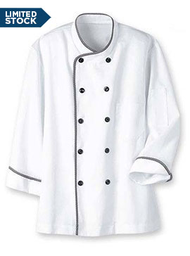 color trim executive chef coat