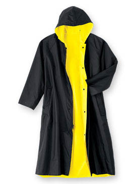 Reversible Enhanced-Visibility Long Raincoat