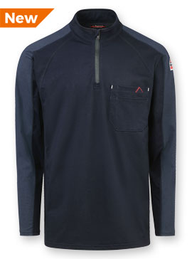 Bulwark® Men?s FR Flex Knit Quarter-Zip Shirt