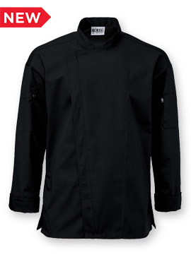 Uncommon Threads Long-Sleeve Black Line Zipper Coat