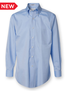 Van Heusen Long-Sleeve Pinpoint Dress Shirt