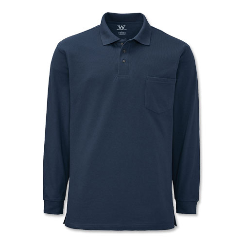 WearGuard® Men's Long-Sleeve Polo with Pocket