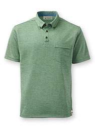Men's Eco Short-Sleeve Button-Down Collar Polo