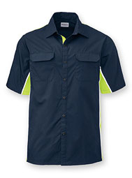 WearGuard® Enhanced-Visibility Short-Sleeve Color Block Work Shirt