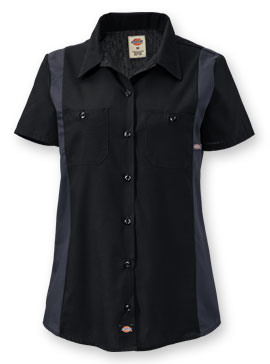 Dickies® Short-Sleeve Women's Color Block Shirt