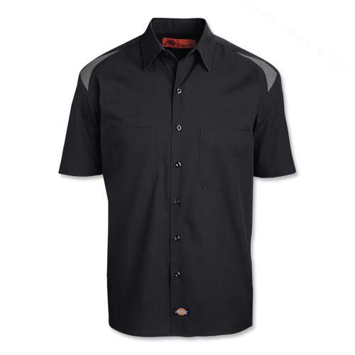 Dickies® Short-Sleeve Mechanical Stretch Color Block Shirt