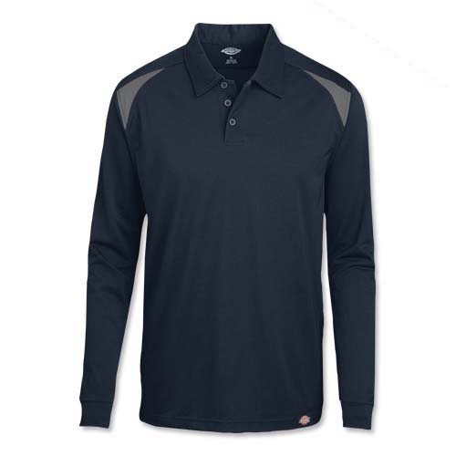 Dickies® Long-Sleeve Performance Color Block Polo