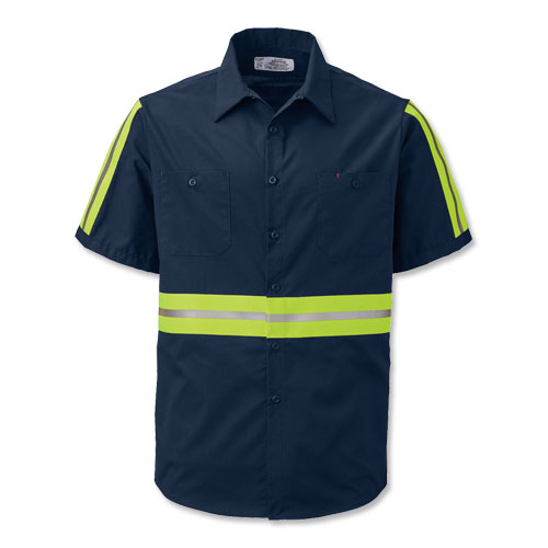 Aramark Enhanced Visibility Short-Sleeve Work Shirt