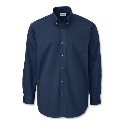WearGuard® Long-Sleeve Fine Line Blended Twill Shirt