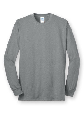 Port Co Long-Sleeve Blended Cotton T-Shirt