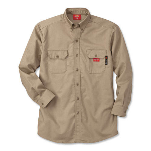 Flame Resistant FR Button Down Work Shirt 