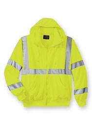 WearGuard ® Class 3 High-Visibility Hooded Zip-Front Sweatshirt