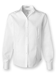 Van Heusen Women's Long-Sleeve Pinpoint Dress Shirt