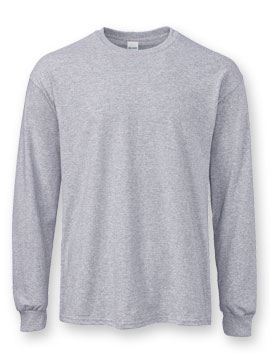 GN2400 100% Ultra Cotton® or Cotton Blend Long-Sleeve T from Aramark