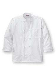 Long-Sleeve Classic Knot-Button Chef Coat