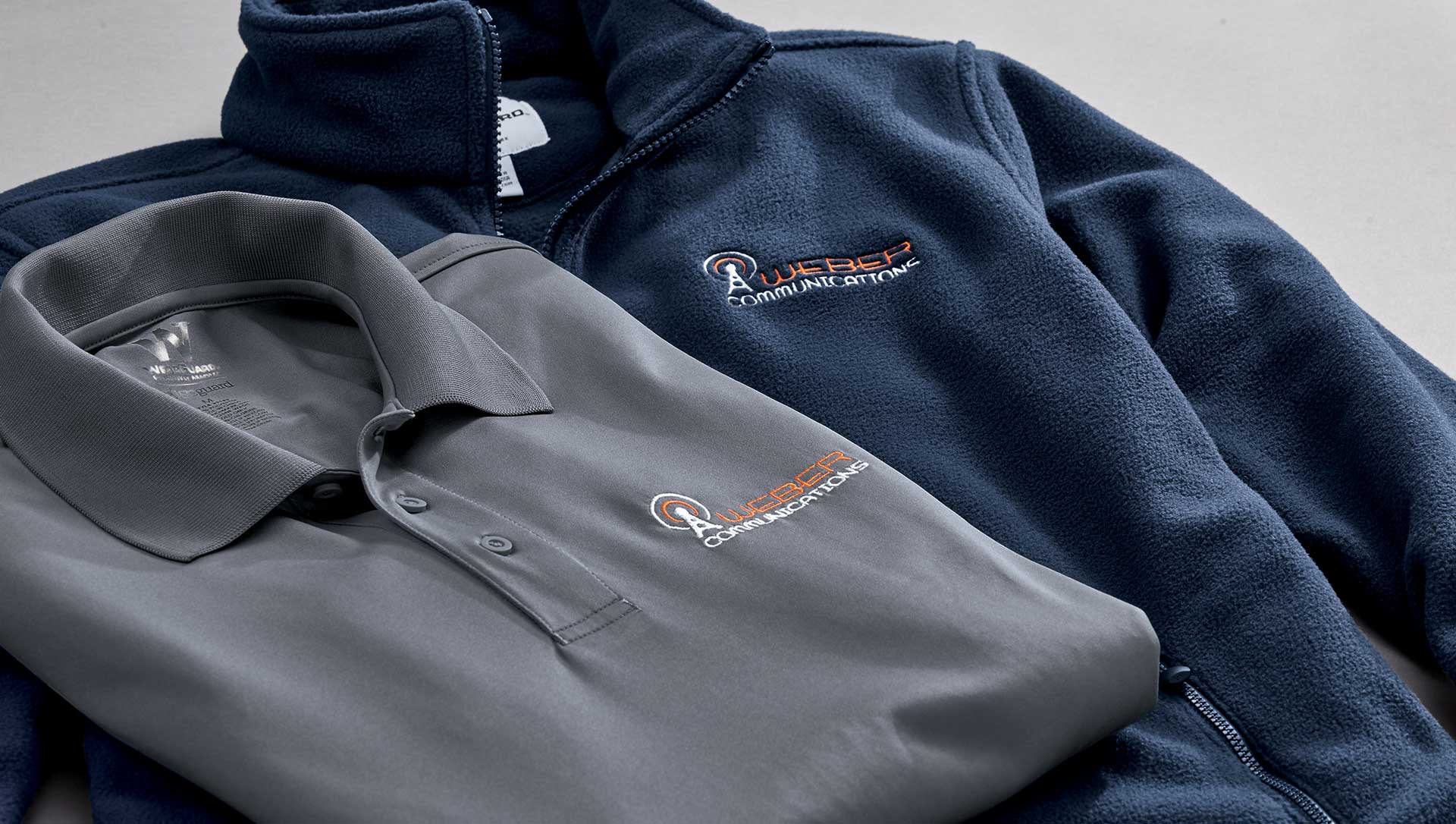 Image of aramark apparel with embroidered logos